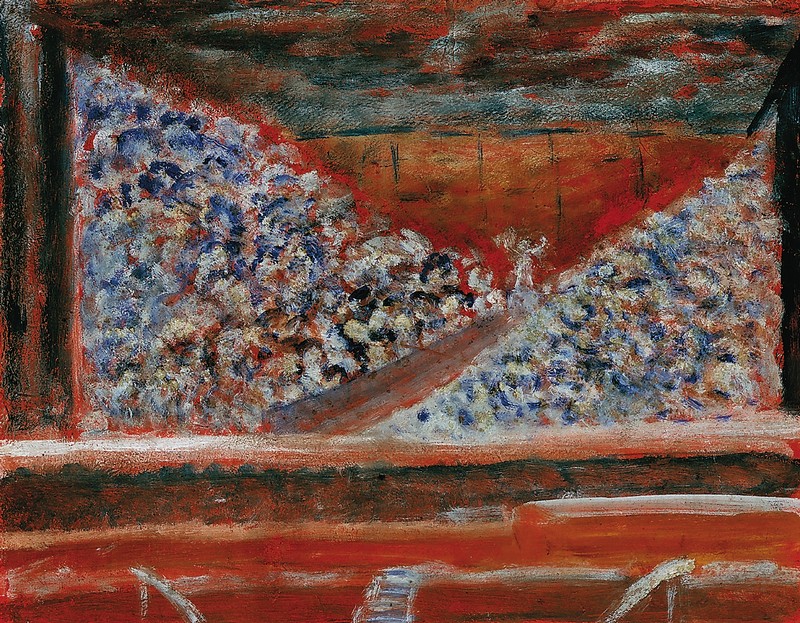 Kompozycja czerwono-błękitna