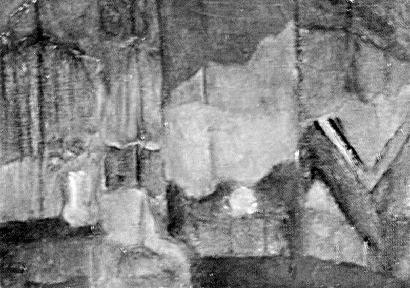 Kompozycja abstrakcyjna i wnętrze