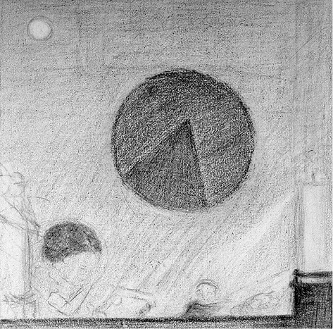 Kompozycja z czerwoną tarczą