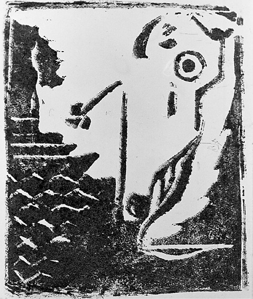 Kompozycja (z motywem wody i statku)