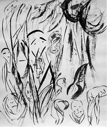 Drzewa, maski i embriony (?)