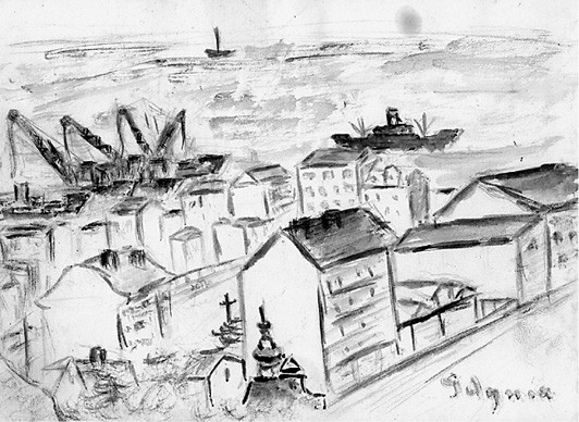 Widok Gdyni ze wzg&oacute;rza